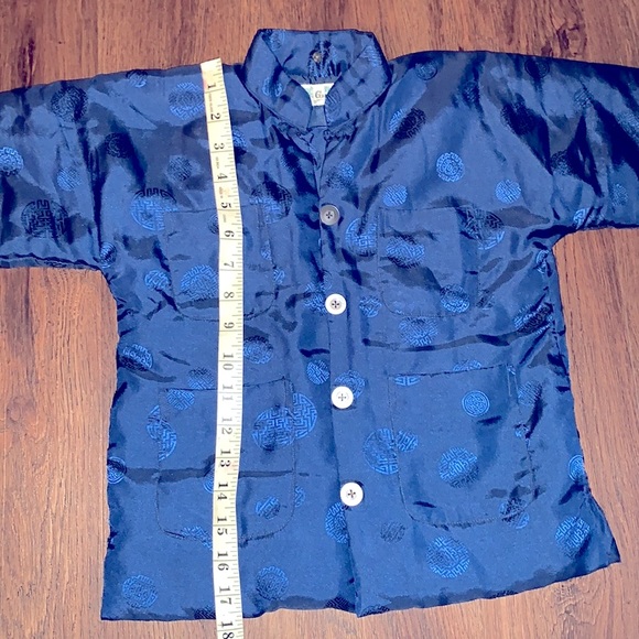 Child’s Chinese satin silk jacket, vintage retro Size 5,6,7 Boy Girl unisex RARE - Picture 9 of 12